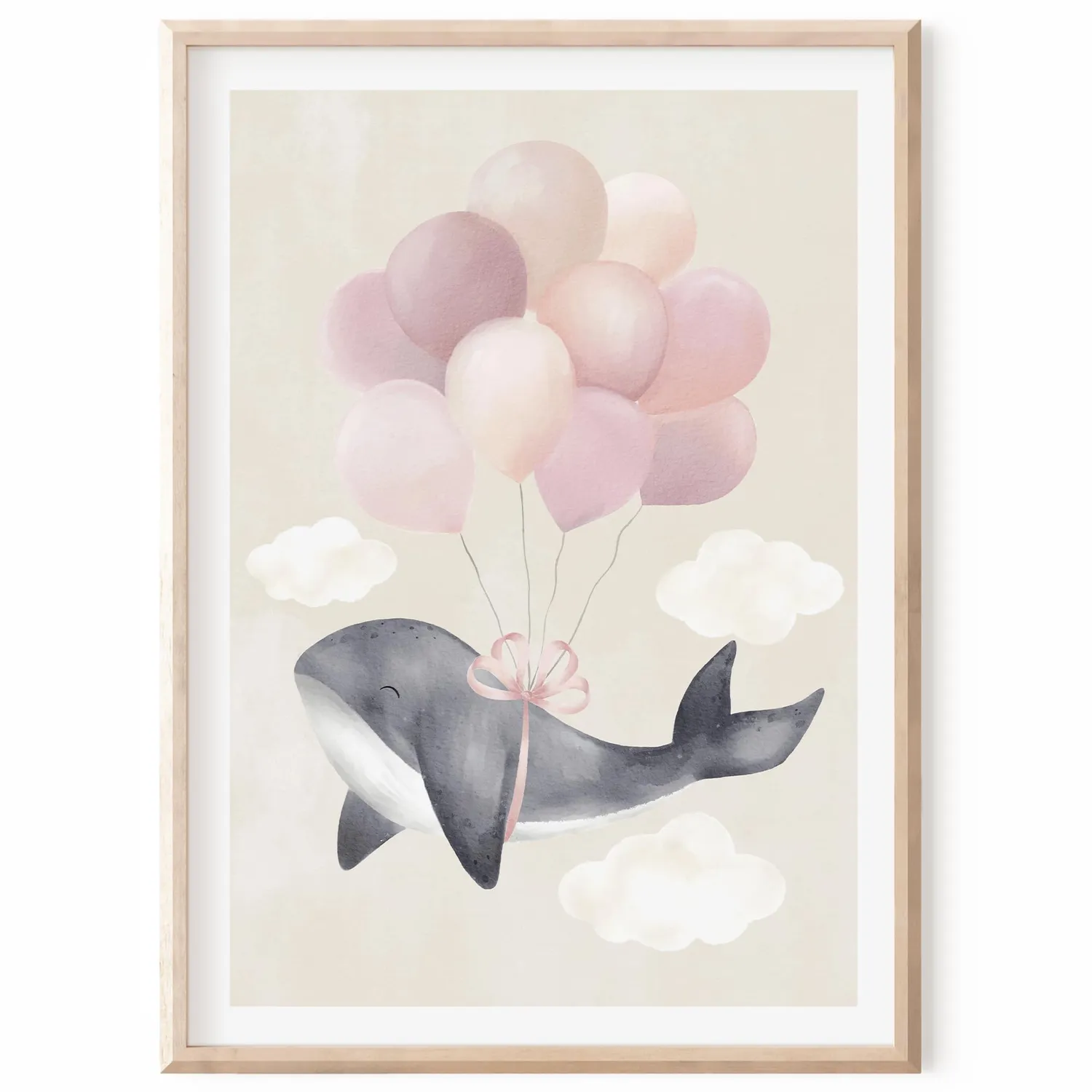 MeinBaby123 Poster Süßer Wal A2 Unterwasser 300g