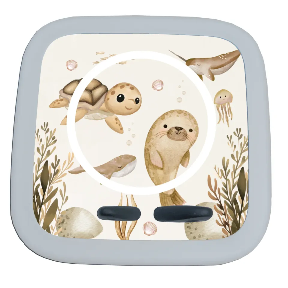MeinBaby123 Unterwasserwelt Beige Schutzfolie Toniebox 2 wasserfest