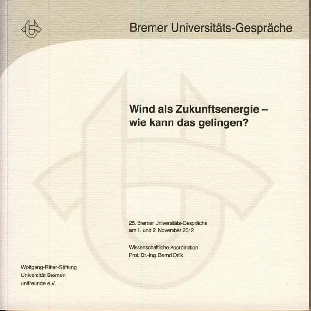 Isensee Univerlag Wind als Zukunftsenergie Buch Windkraft