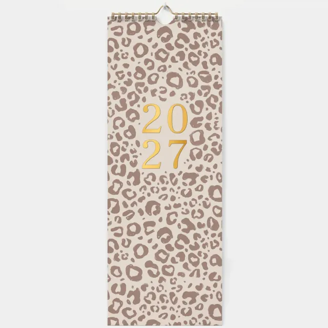 kind of hazel Wandkalender 2027 Leo Spaltenkalender 14,8x40