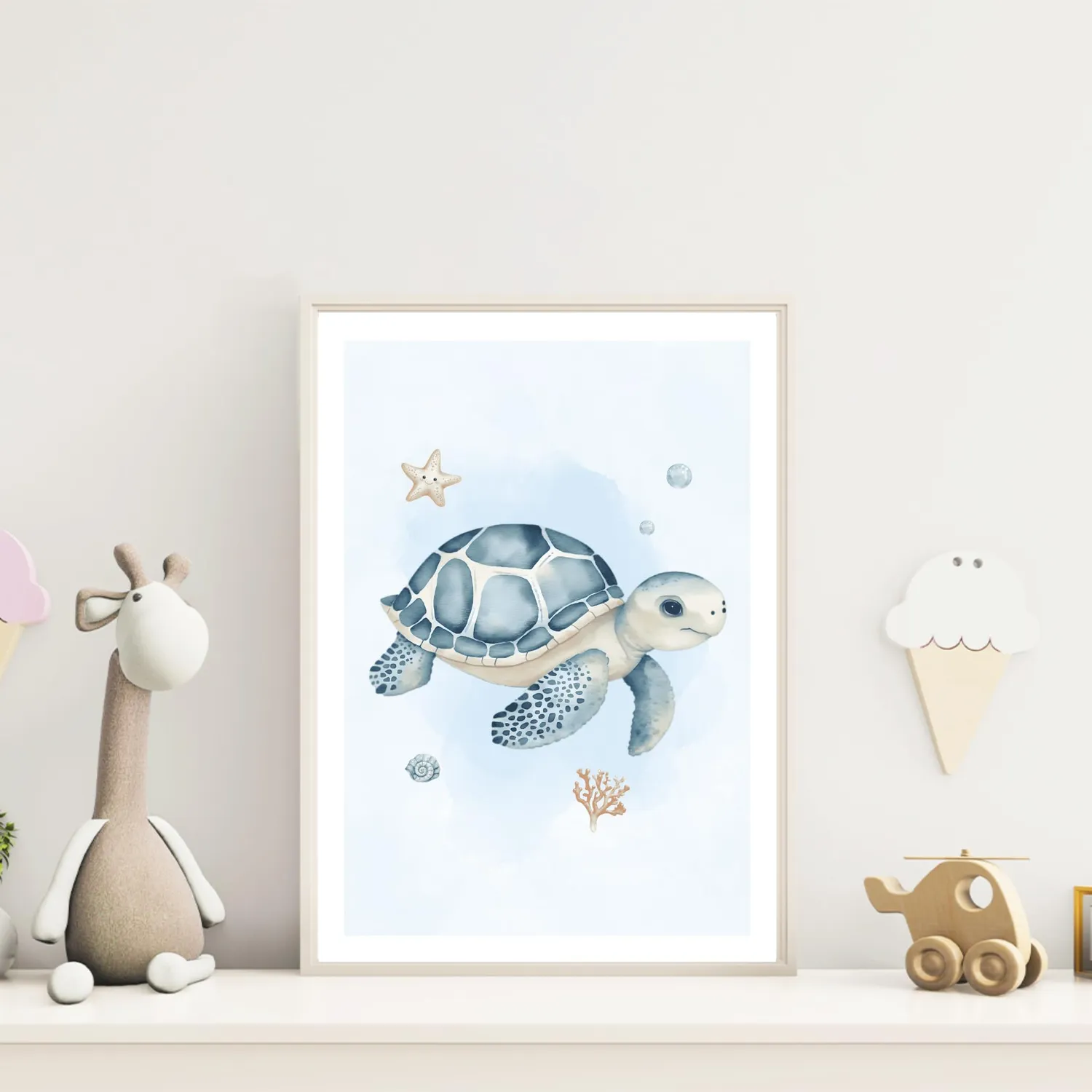 MeinBaby123 Unterwasserwelt Poster 3er Set A4