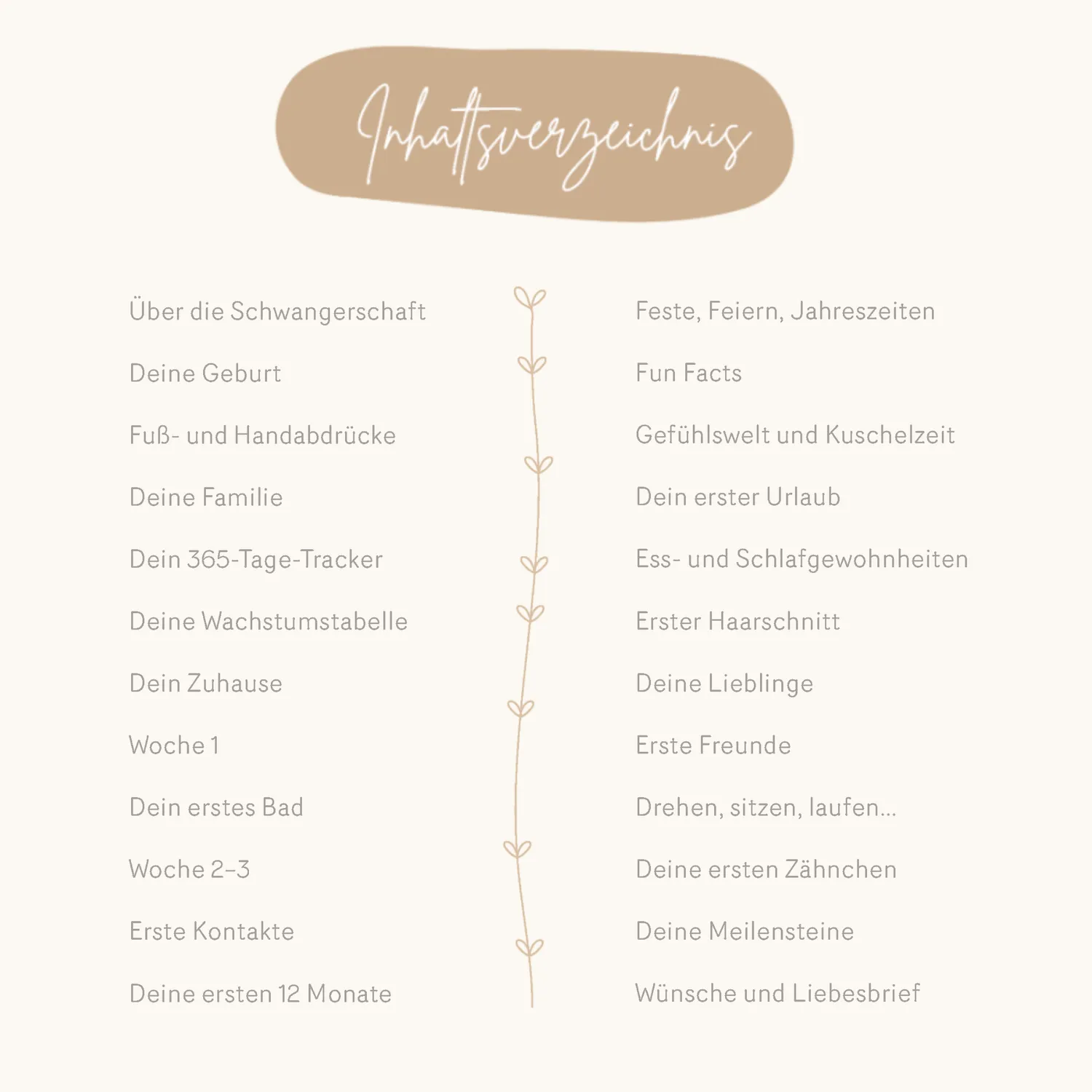 MeinBaby123 Babyalbum Dein erstes Jahr Leinen vergoldet