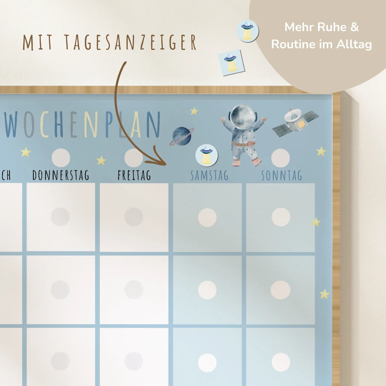 MeinBaby123 Astronauten Wochenplan Kinder PDF