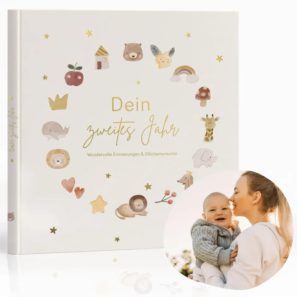 MeinBaby123 Dein zweites Jahr Babyalbum beige 116 S.