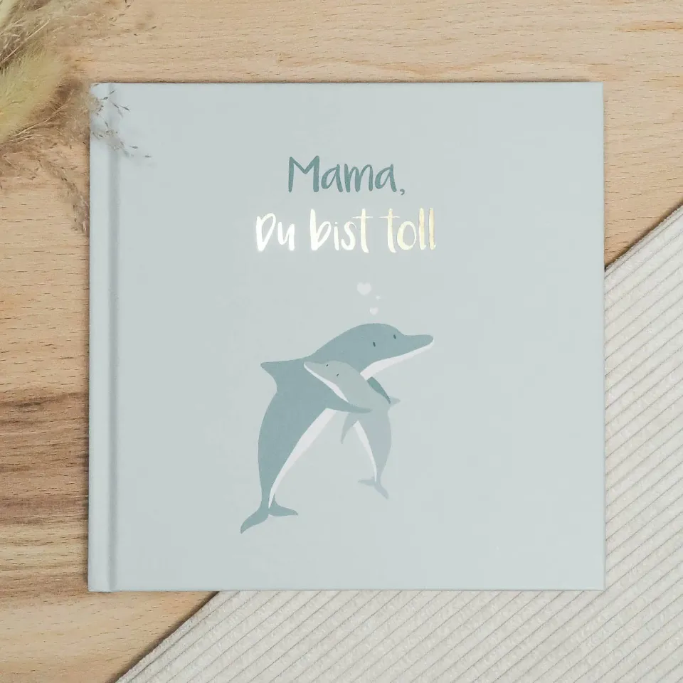 MINTKIND Mama Du bist toll Geschenkbuch 32 Seiten Goldfolie