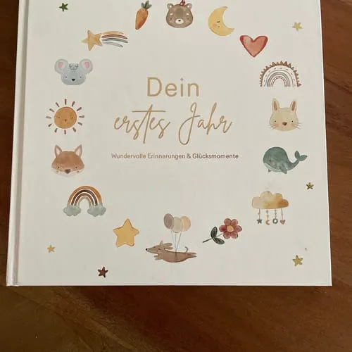 MeinBaby123 Babyalbum Dein erstes Jahr beige 136 Seiten