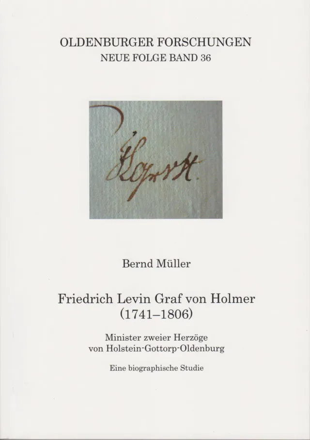 Isensee Literatur Friedrich Levin Graf von Holmer (1741-1806) Buch Oldenburg