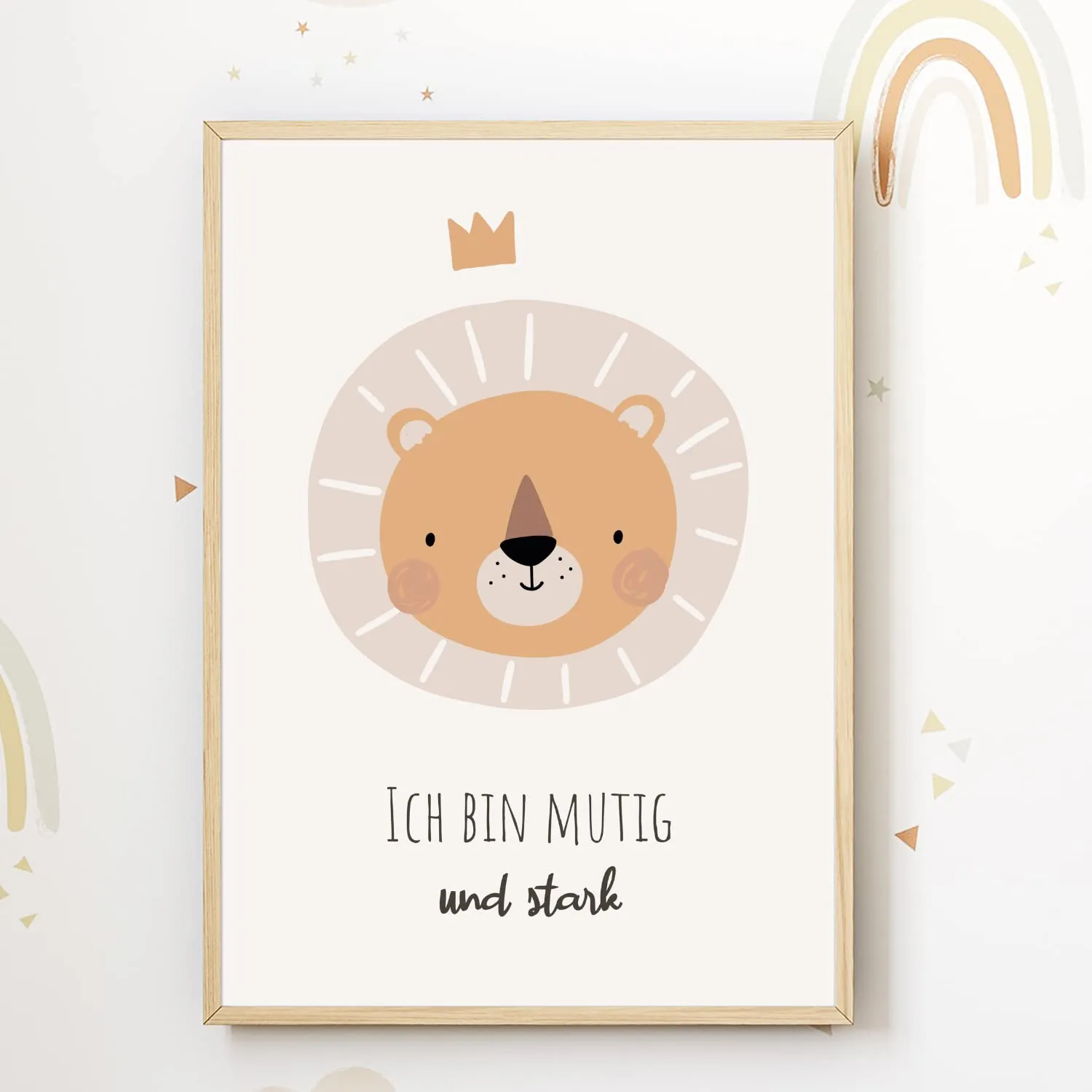 MeinBaby123 Poster Affirmation 6er Set A4 Boho Tiere