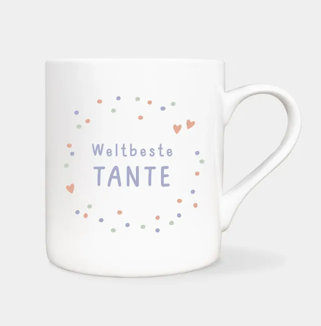 MINTKIND Konfetti weltbeste Tante Tasse 330 ml
