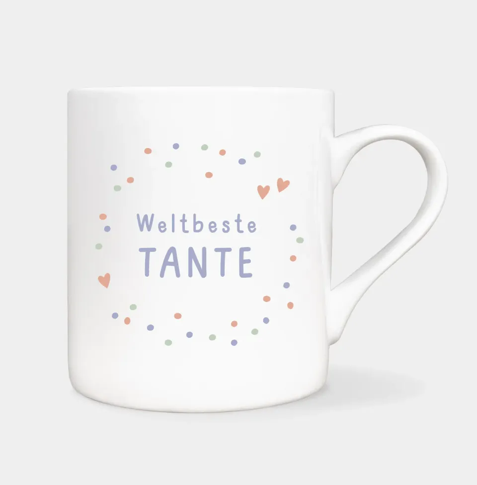 MINTKIND Konfetti weltbeste Tante Tasse 330 ml
