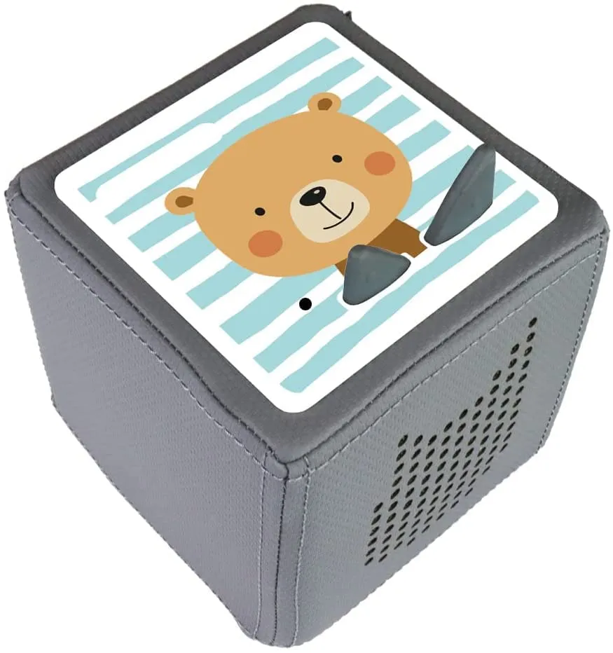 MeinBaby123 Toniebox Schutzfolie Bär & Fuchs 2er Set wasserfest