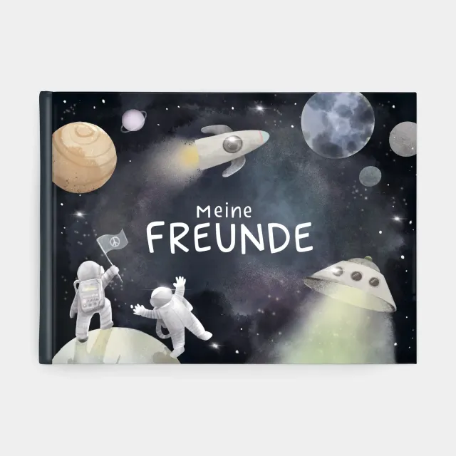 MINTKIND Freundebuch Grundschule Weltall Dunkel