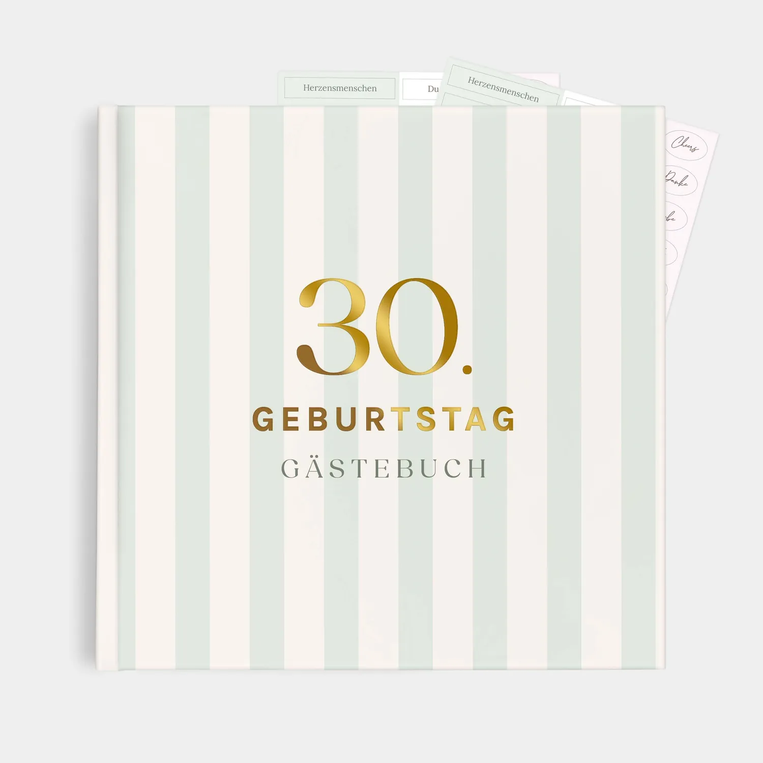 MINTKIND Gästebuch Geburtstag Beige 56 Seiten blanko
