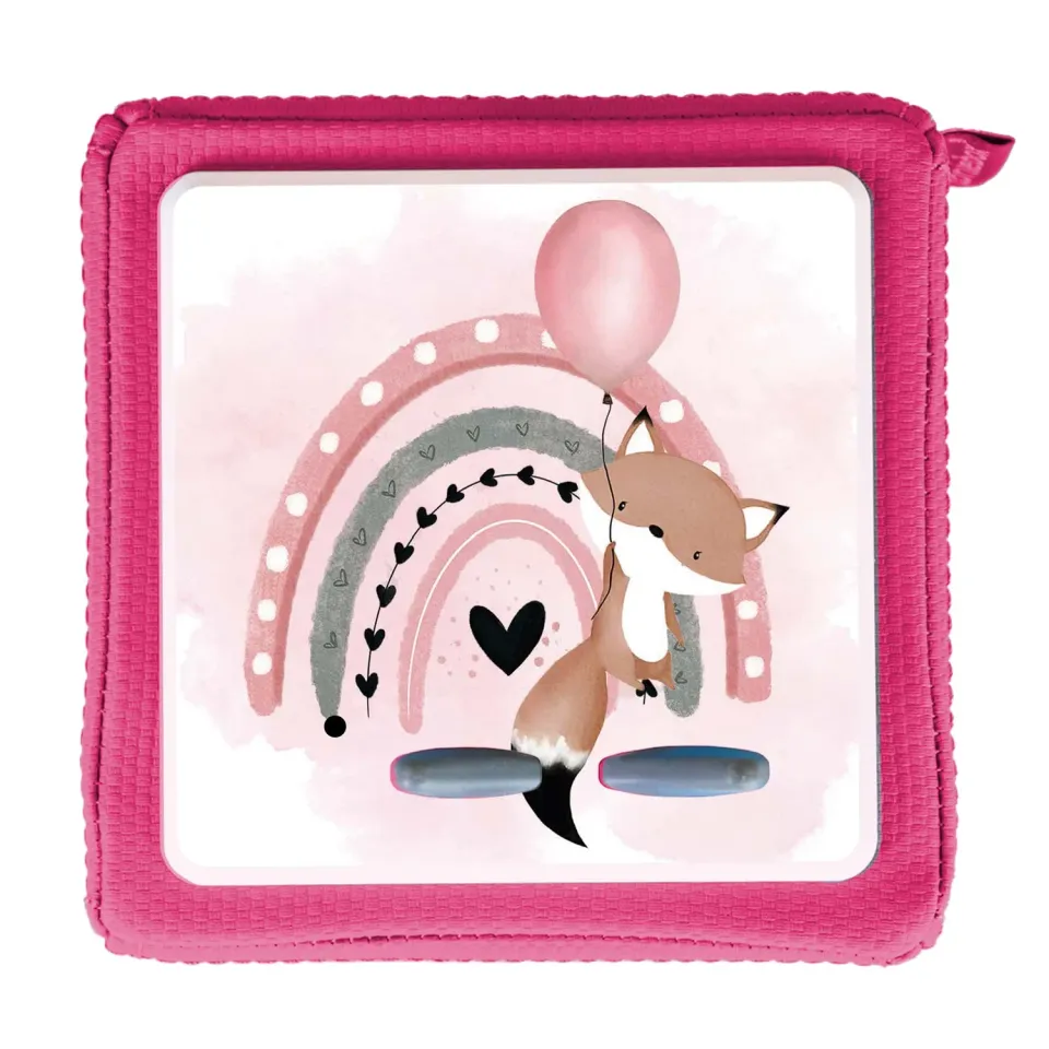 MeinBaby123 Toniebox Schutzfolie Fuchs rosa Sticker