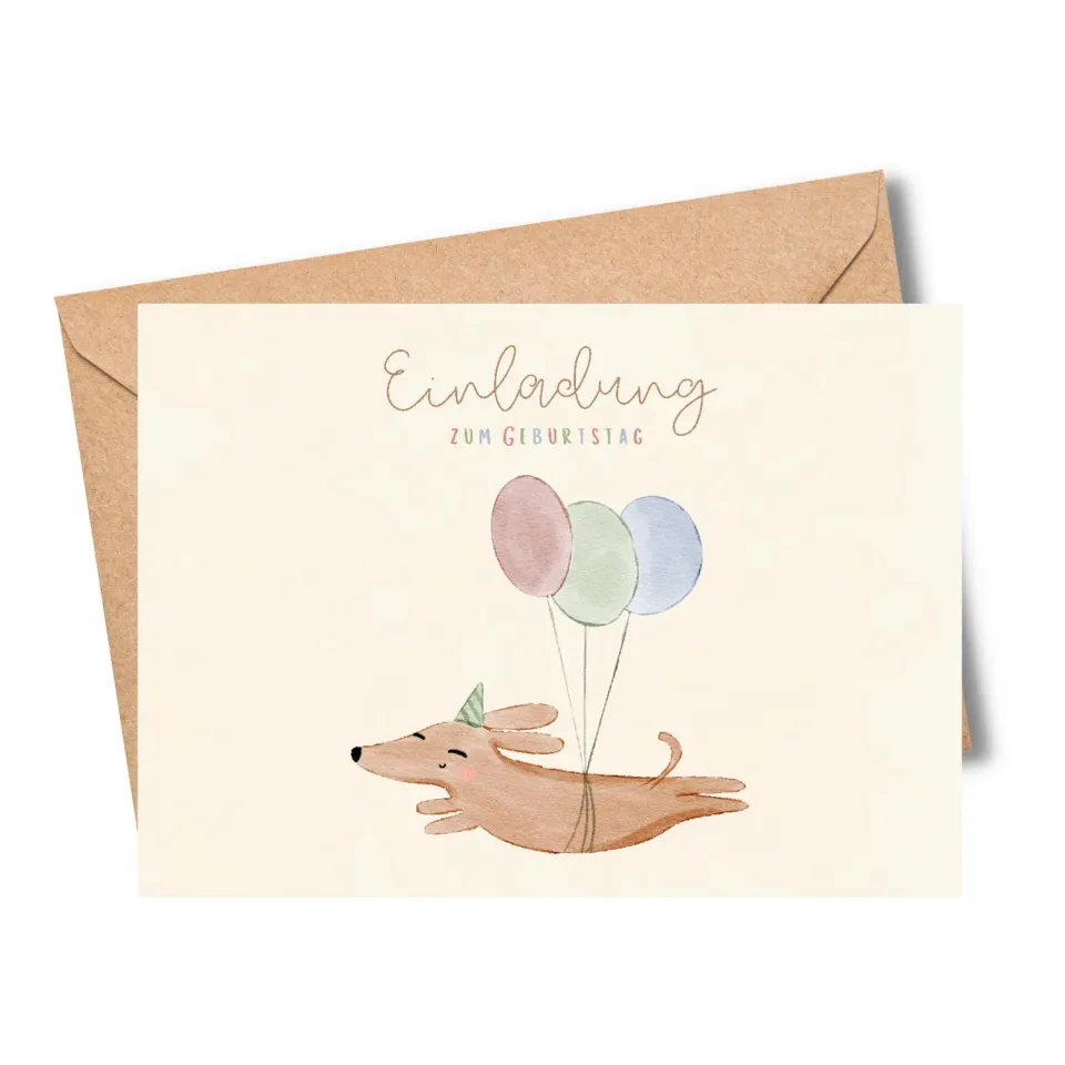 MeinBaby123 Kindergeburtstag Einladungskarten Doodle Boho 10er Umschlag