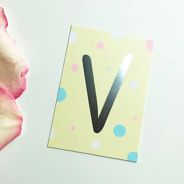 MINTKIND Mini-Kärtchen V Silber Pastell Karte A7