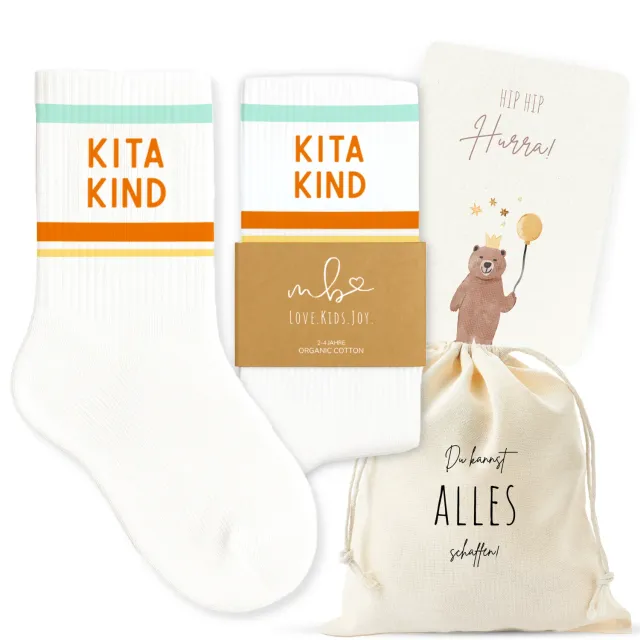 MeinBaby123 Kitakind Socken Bunt Gr. 2-4 Jahre Baumwolle