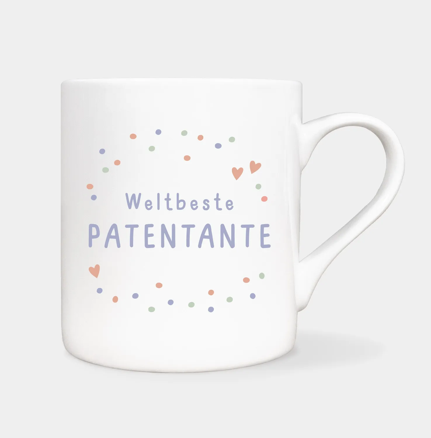 MINTKIND Patentante Geschenkset Buch Tasse Karte 3-teilig
