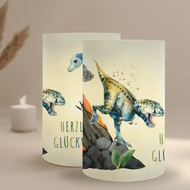 MeinBaby123 Dino Windlicht 10er Set Kindergeburtstag