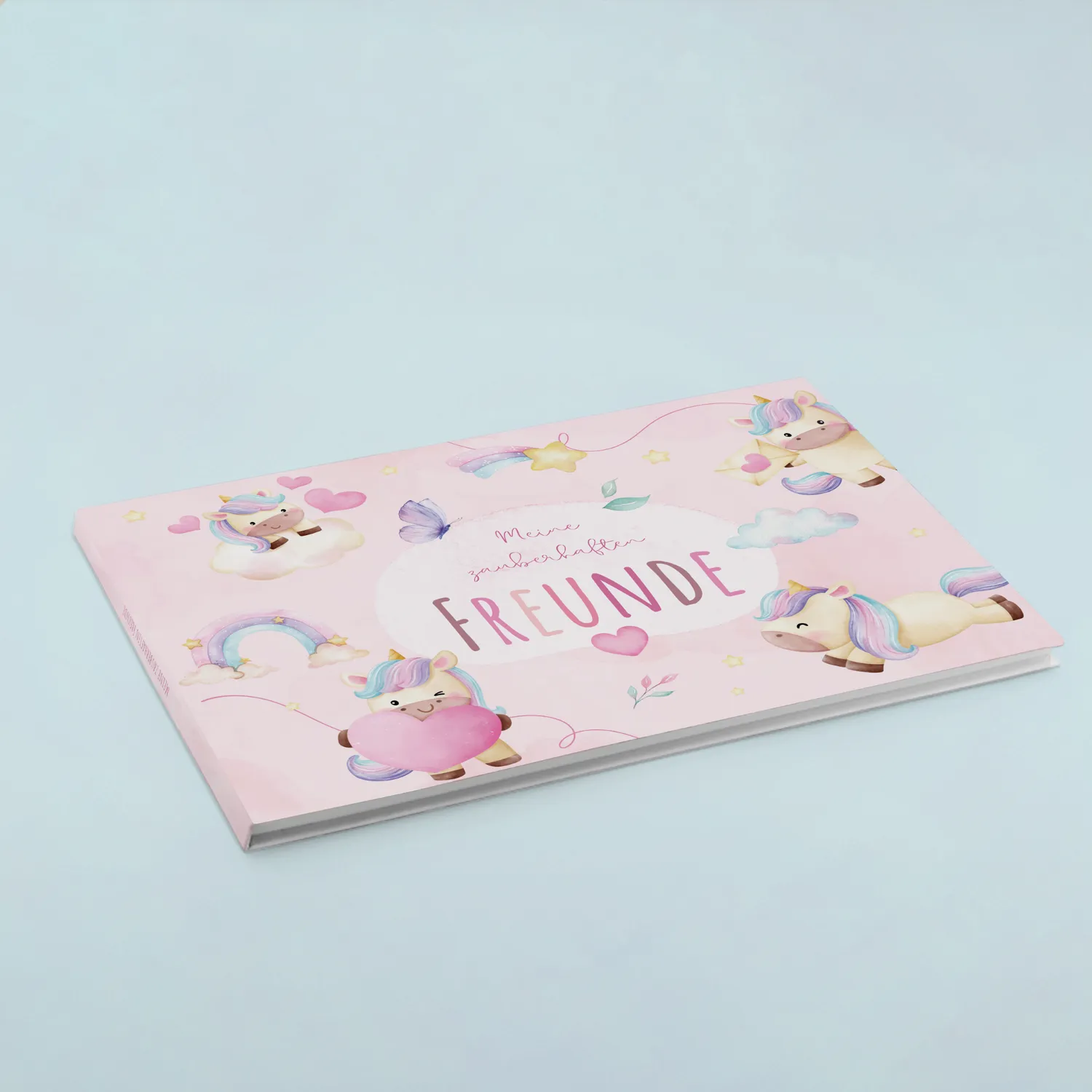 MeinBaby123 Freundebuch Kinder Einhörner Hardcover 26