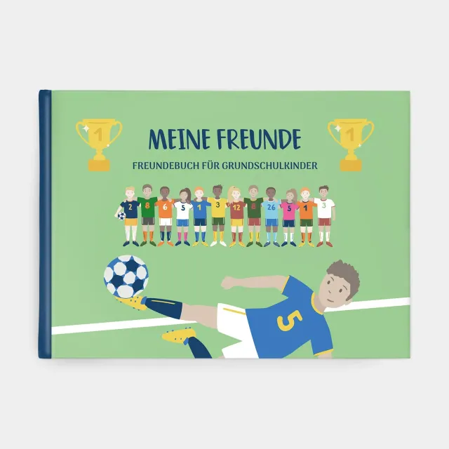 MINTKIND Freundebuch Schule Fußball Freundebuch 96 Seiten