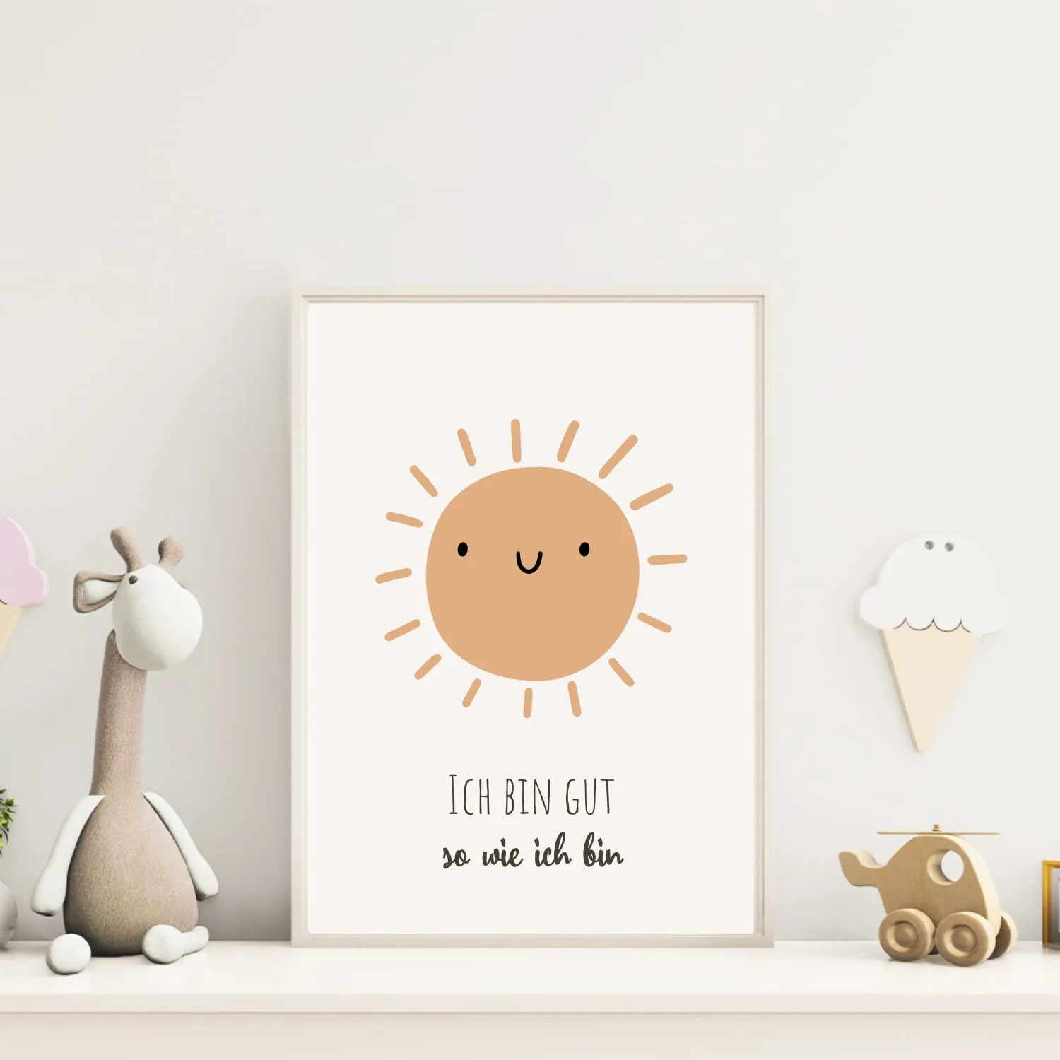 MeinBaby123 Kinderzimmerposter Affirmationen A4 4er Set