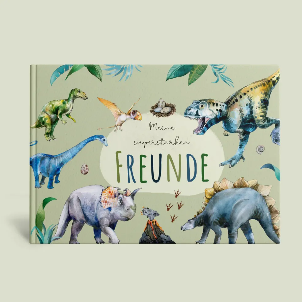 MeinBaby123 Dino Freundebuch Hardcover 26 Freunde