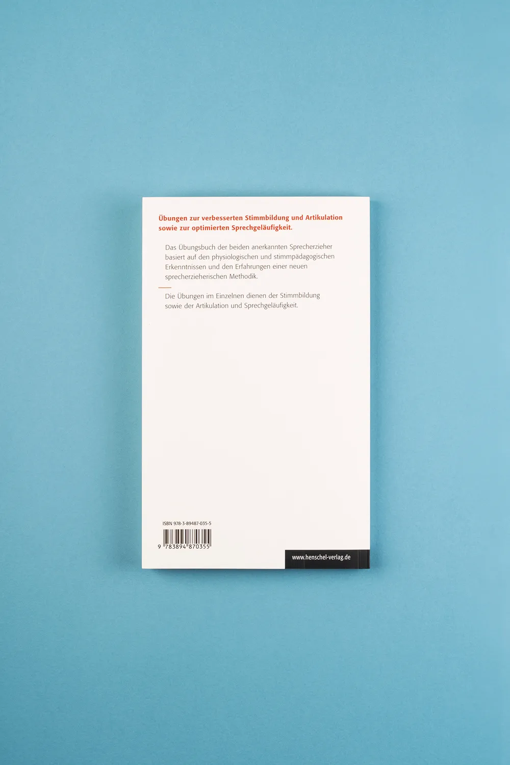 Seemann Henschel Sprecherzieherisches Übungsbuch Stimmbildung