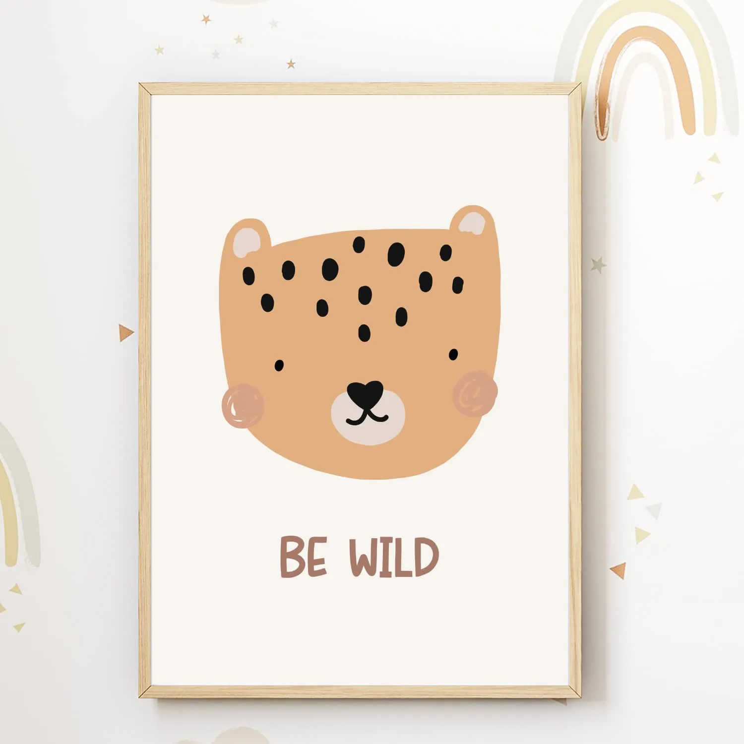 MeinBaby123 Süße Tiere Poster 6er Set A4 Boho