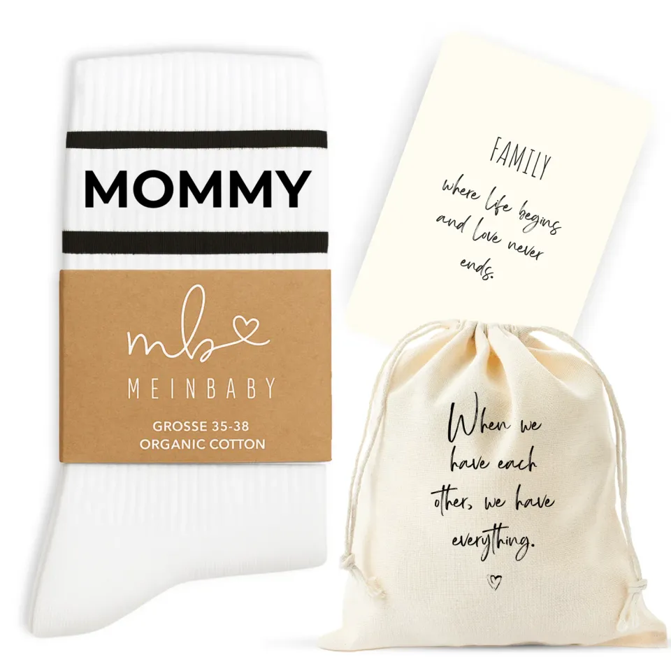 MeinBaby123 Mommy Retro-Socken Bio-Baumwolle 35-38 beige
