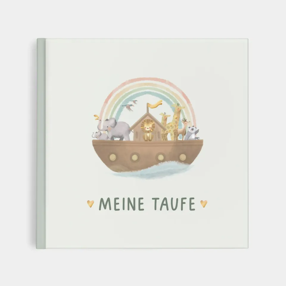 MINTKIND Meine Taufe Erinnerungsbuch Hardcover Goldfolie