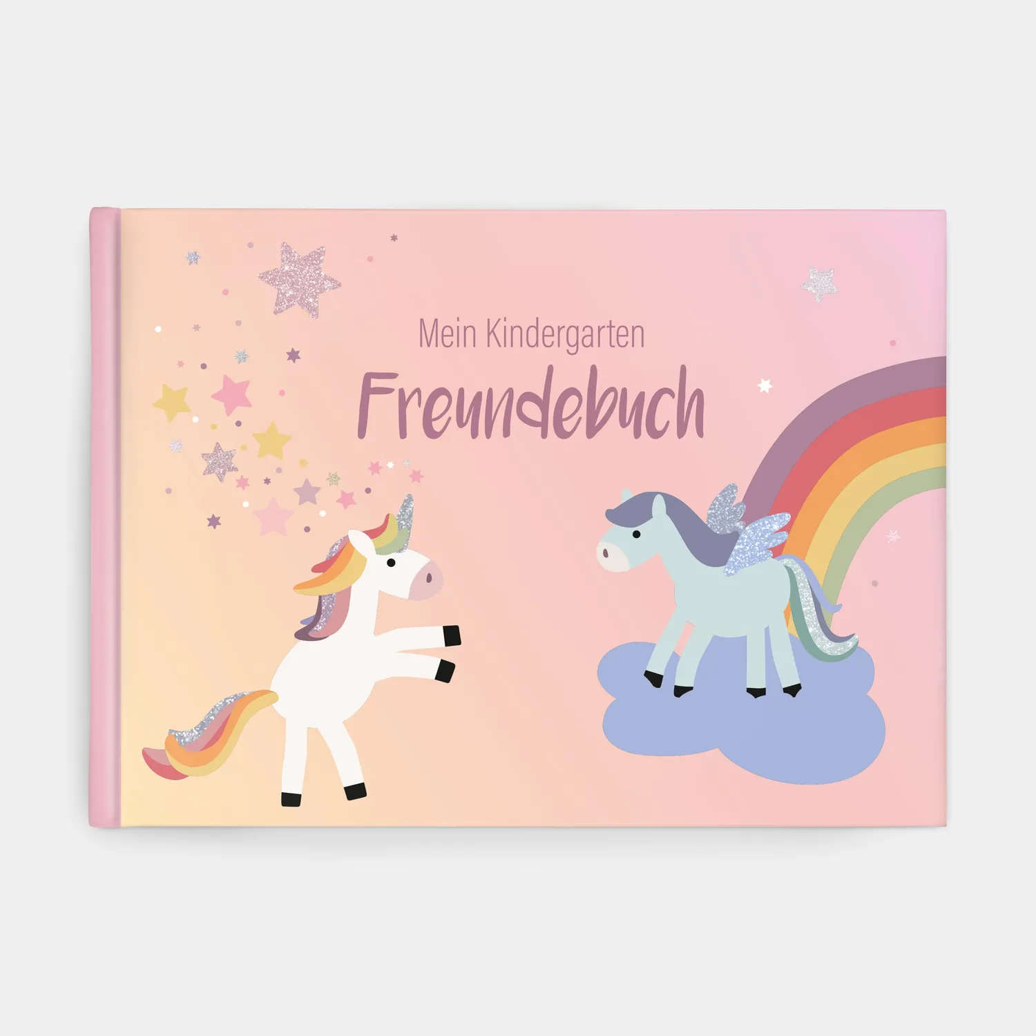 MINTKIND Einhorn Freundebuch Kindergarten Rosa 96 Seiten