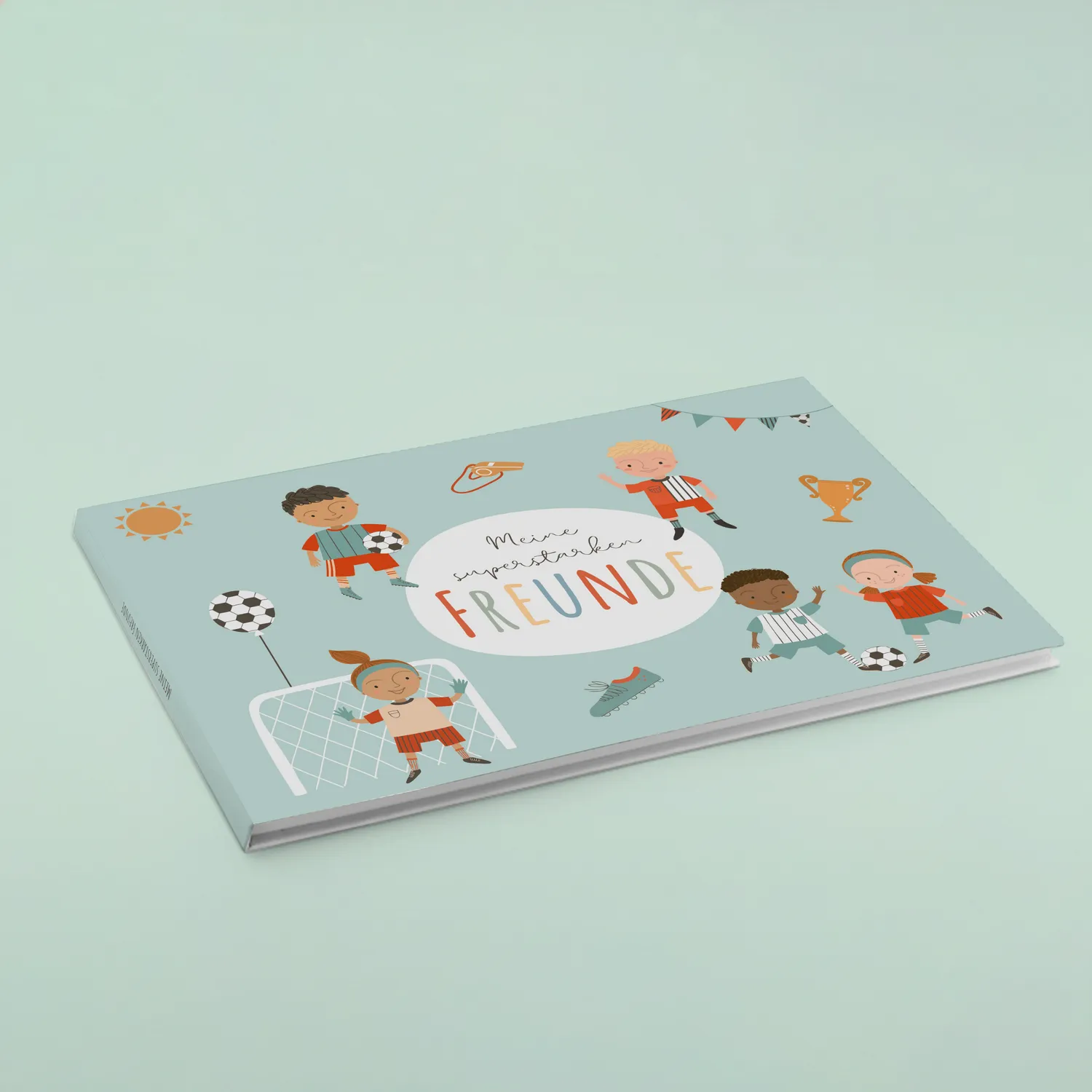 MeinBaby123 Freundebuch Kinder Fußball Hardcover 26 Freunde