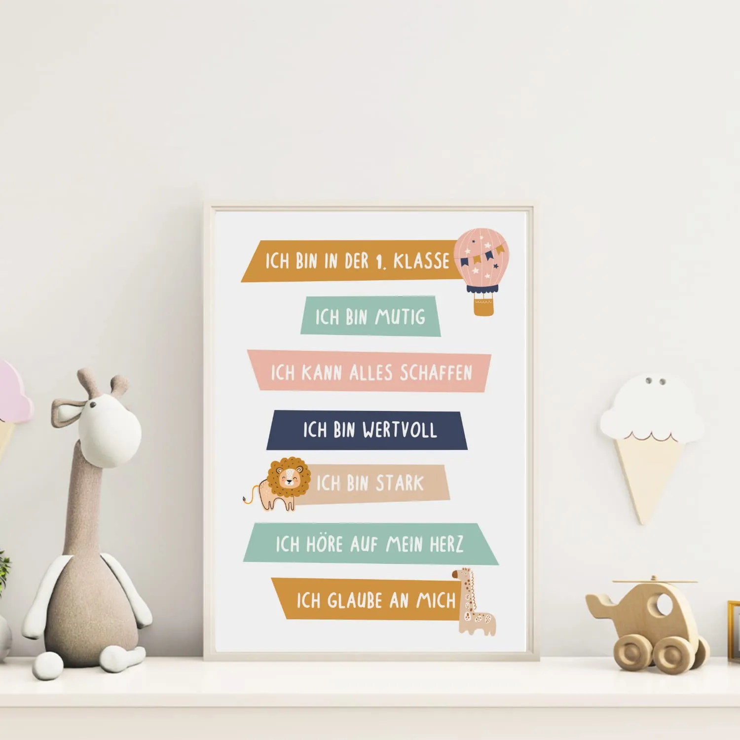 MeinBaby123 Lernposter ABC Zahlen 4er Set A4