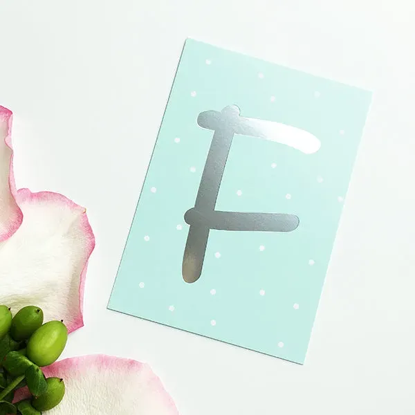 MINTKIND Mini-Kärtchen F Silber Pastell A7