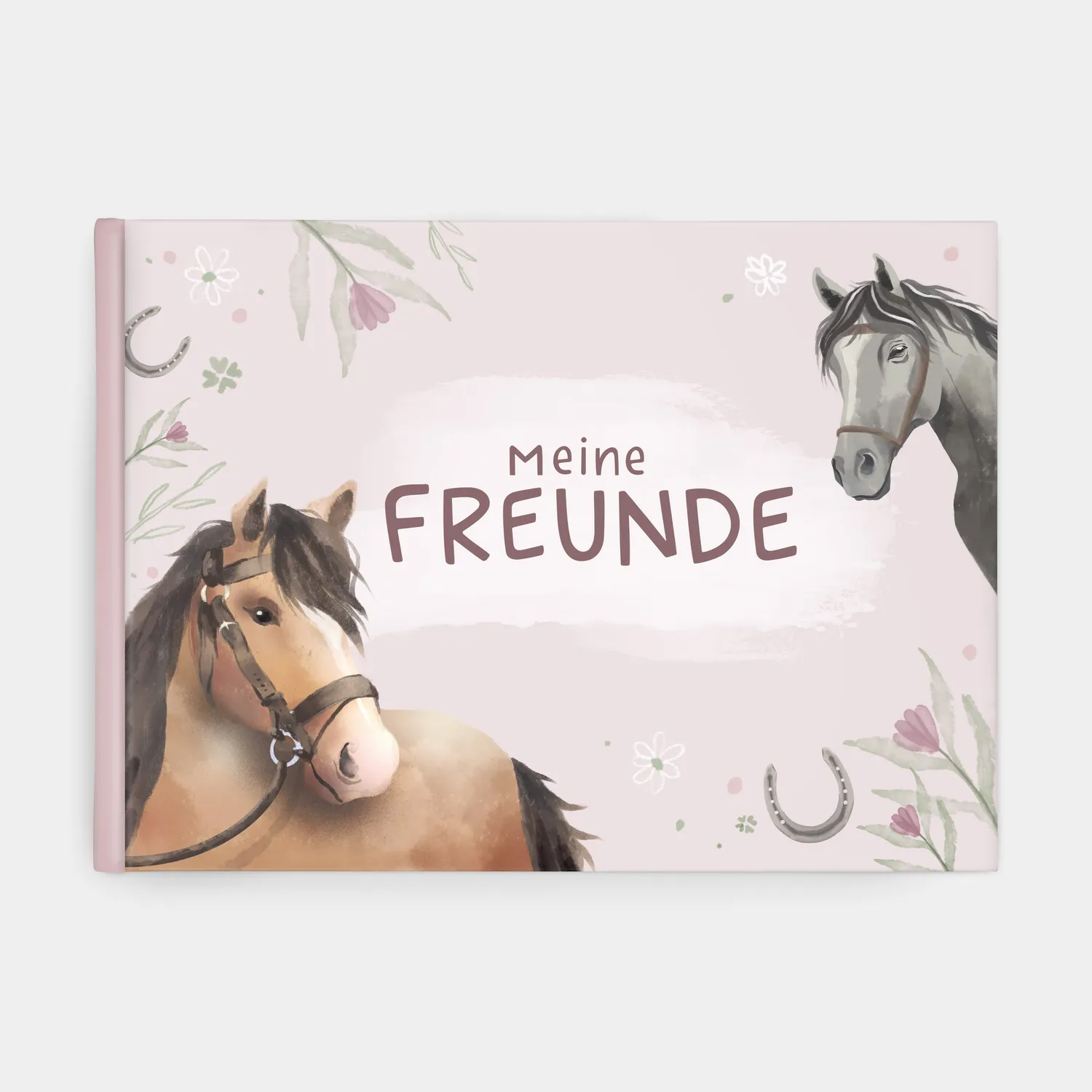 MINTKIND Freundebuch Pferde Beige für 30 Freunde 140g