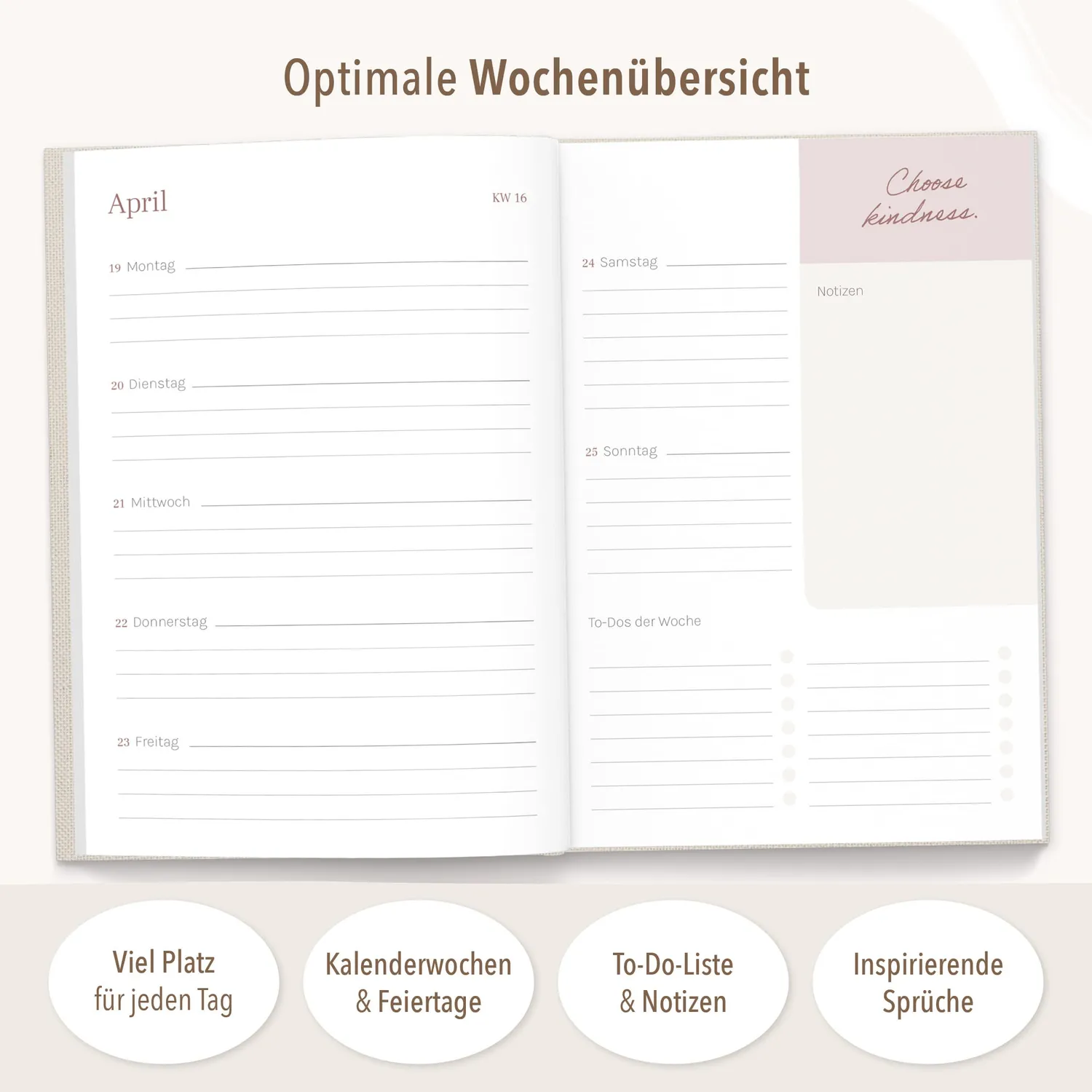 MINTKIND kind of hazel Create 2027 Buchkalender A5 Leo
