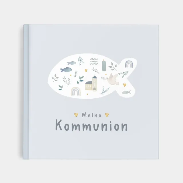 MINTKIND Meine Kommunion Erinnerungsalbum Rosa Kommunion