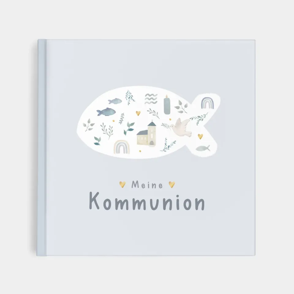 MINTKIND Meine Kommunion Erinnerungsalbum Rosa Kommunion