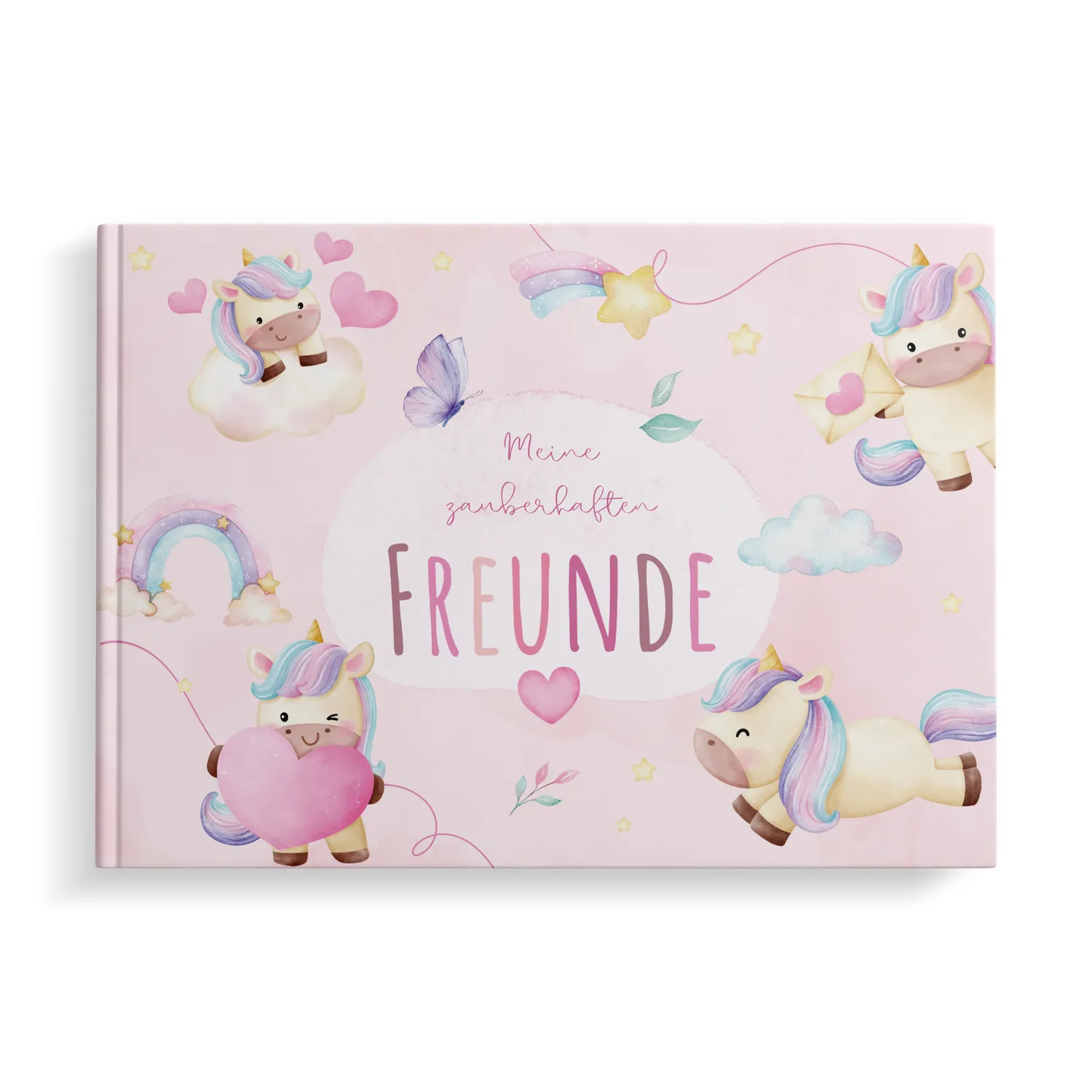 MeinBaby123 Freundebuch Kinder Einhörner Hardcover 26
