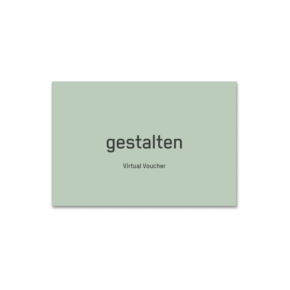 Gestalten Gift Card Gutschein 20 Euro digital