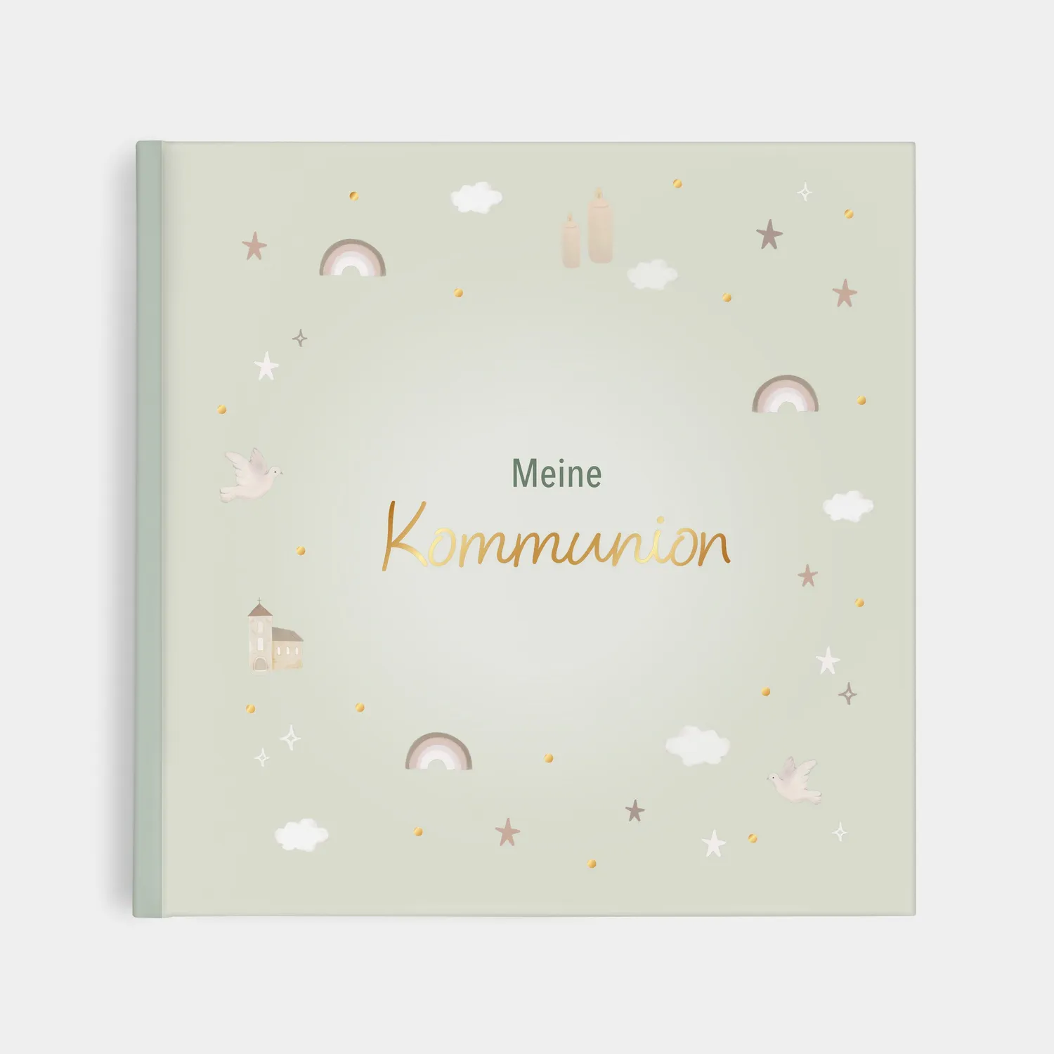 MINTKIND Meine Kommunion Erinnerungsalbum Rosa Kommunion