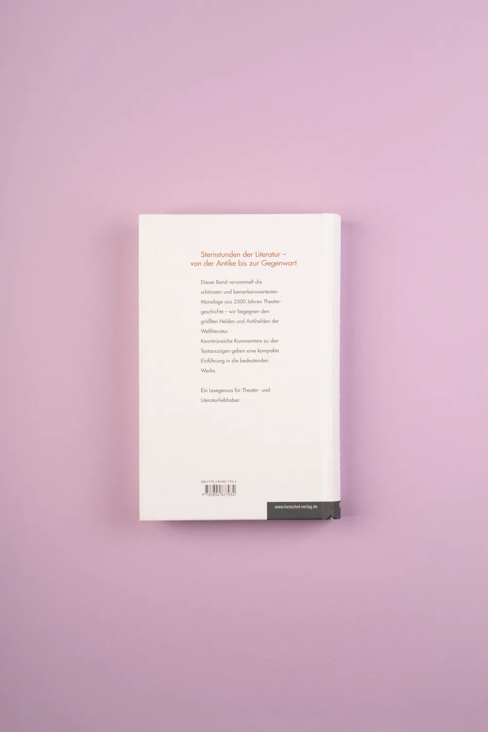Seemann Henschel Die schönsten Monologe der Weltliteratur Buch