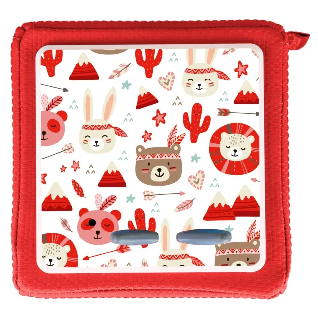 MeinBaby123 Boho Tiere Rot Toniebox Schutzfolie