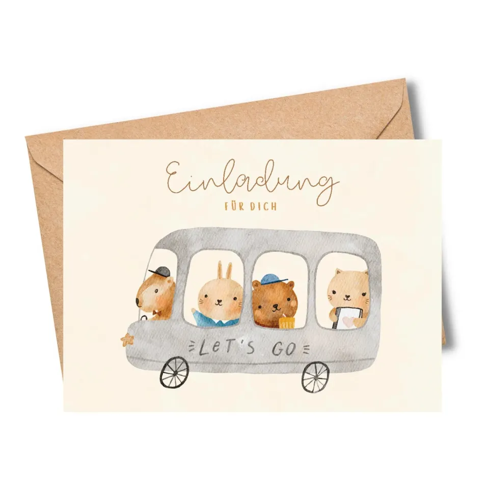 MeinBaby123 Doodle Boho Einladungskarten Kindergeburtstag 10er
