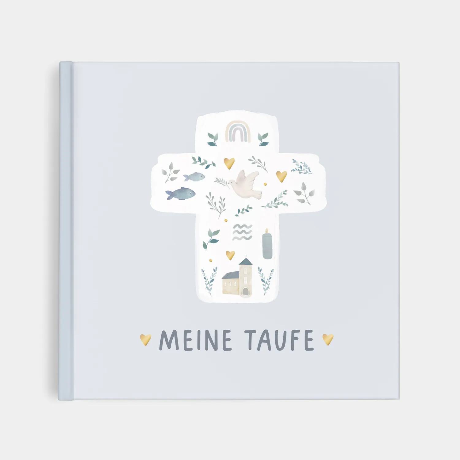 MINTKIND Meine Taufe Erinnerungsbuch Hardcover Goldfolie