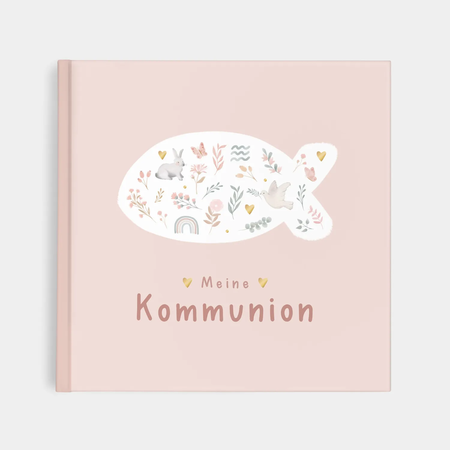 MINTKIND Meine Kommunion Erinnerungsalbum Rosa Kommunion