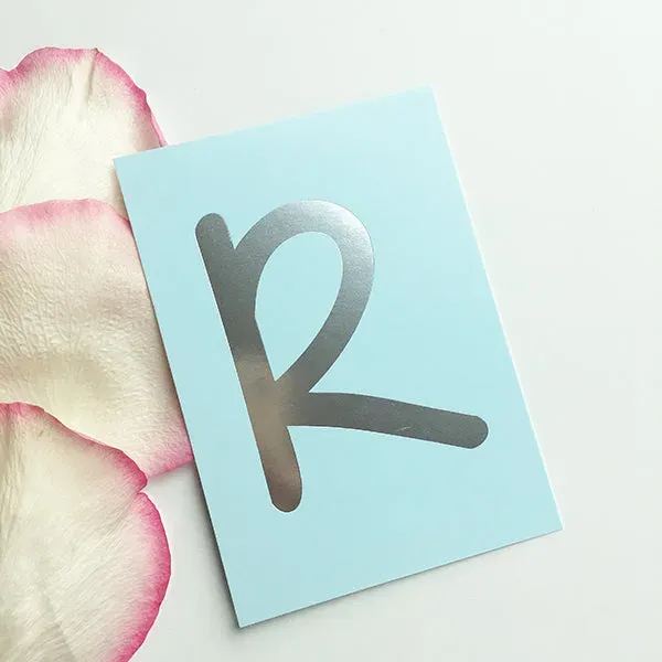 MINTKIND Mini-Kärtchen R Karten Silber Pastell DIN A7