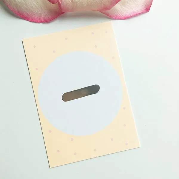 MINTKIND Mini-Kärtchen Buchstaben Zahlen Silber Pastell A7