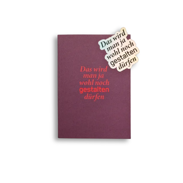 gestalten Limited Notepad & Sticker Notizbuch mit Sticker